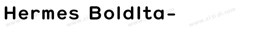 Hermes BoldIta字体转换